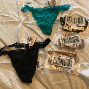 5 Floral Lace V-String Victoria’s Secret Panties